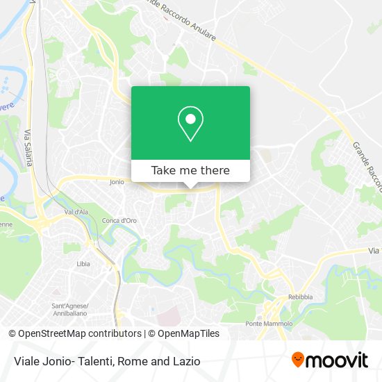 Viale Jonio- Talenti map