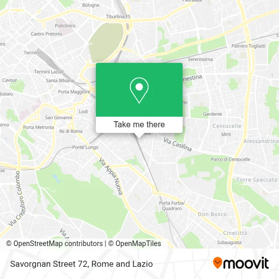 Savorgnan Street 72 map