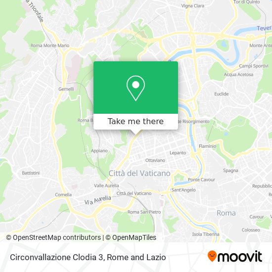 Circonvallazione Clodia  3 map
