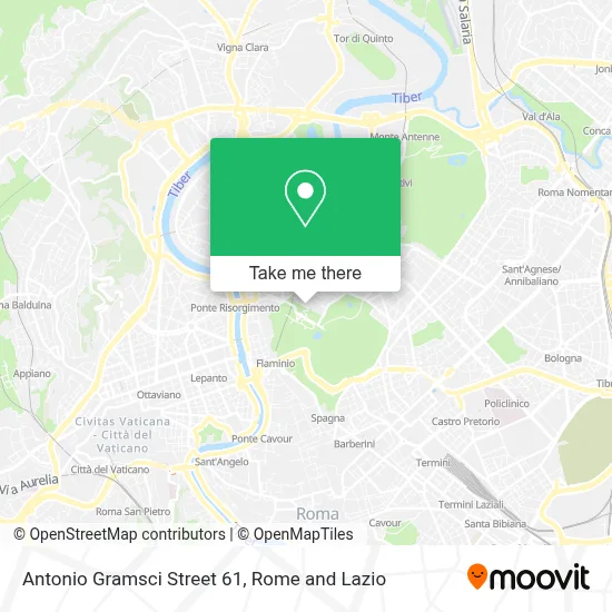 Antonio Gramsci Street 61 map