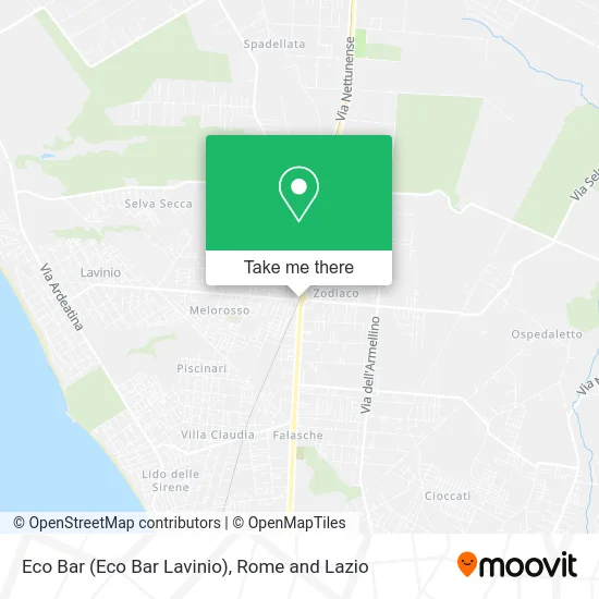 Eco Bar (Eco Bar Lavinio) map