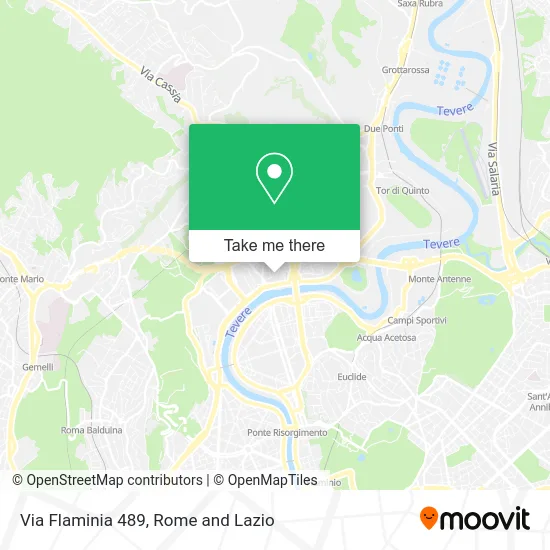 Flaminia Street 489 map