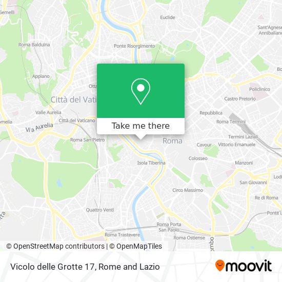 Vicolo delle Grotte  17 map