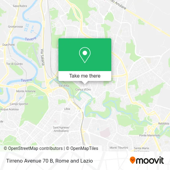 Tirreno Avenue 70 B map