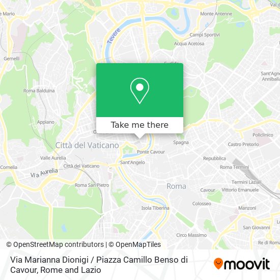 Via Marianna Dionigi / Piazza Camillo Benso di Cavour map