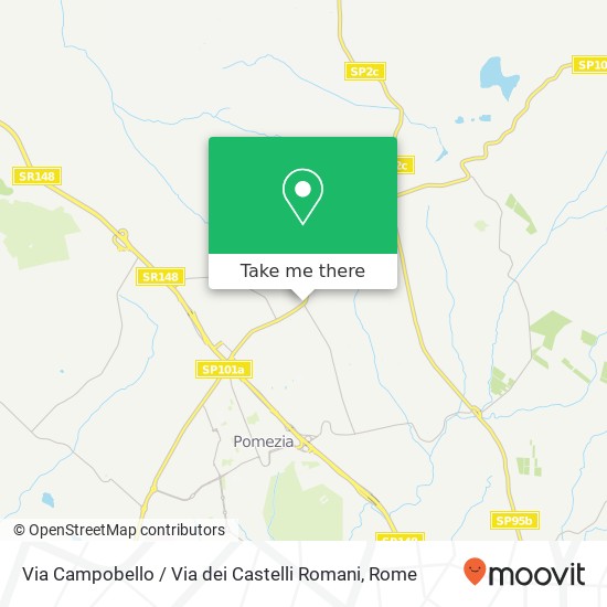 Via Campobello / Via dei Castelli Romani map