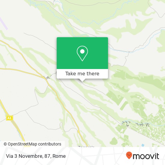 Via 3 Novembre, 87 map