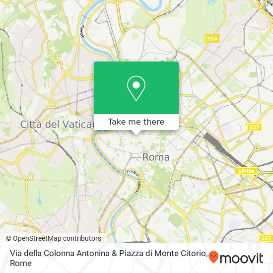 Via della Colonna Antonina & Piazza di Monte Citorio map