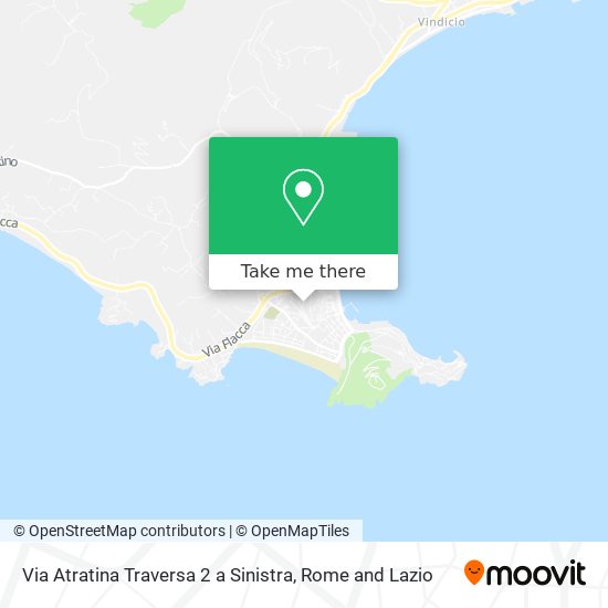 Via Atratina Traversa 2 a Sinistra map