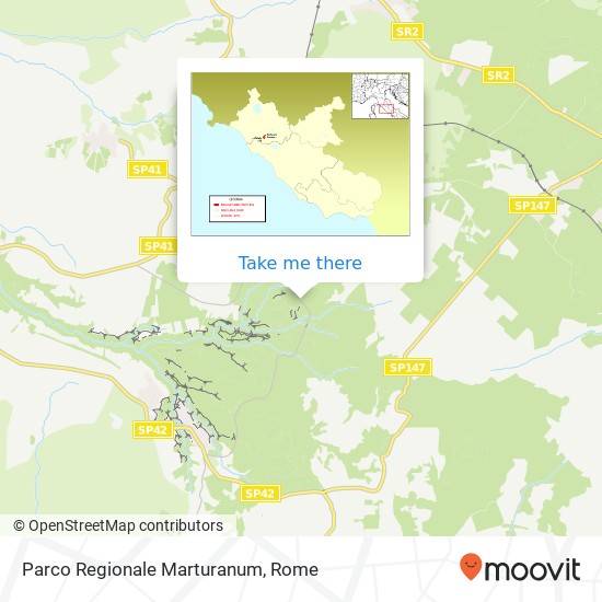 Parco Regionale Marturanum map