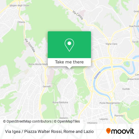 Via Igea / Piazza Walter Rossi map