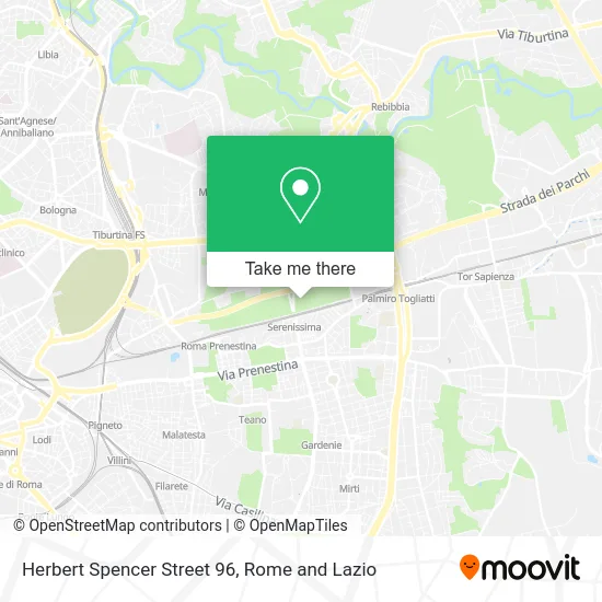 Herbert Spencer Street 96 map