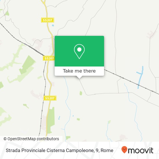 Strada Provinciale Cisterna Campoleone, 9 map