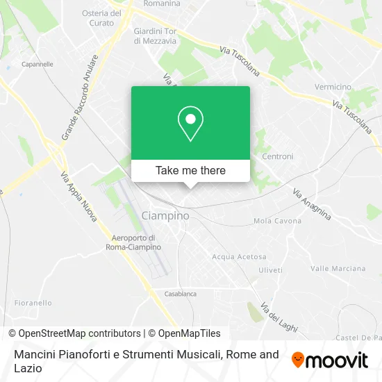 Mancini Pianos and Musical Instruments map