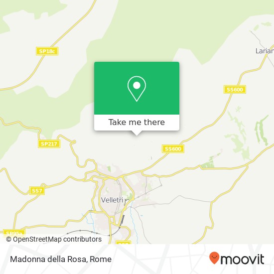 Madonna della Rosa map