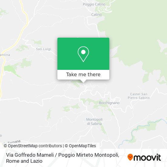 Via Goffredo Mameli / Poggio Mirteto Montopoli map