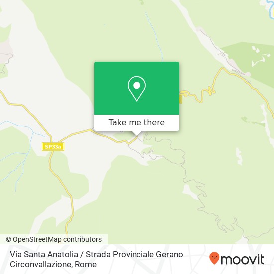 Via Santa Anatolia / Strada Provinciale Gerano Circonvallazione map