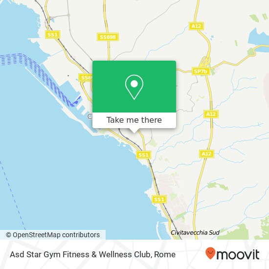 Asd Star Gym Fitness & Wellness Club map