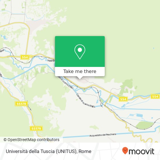 Università della Tuscia (UNITUS) map