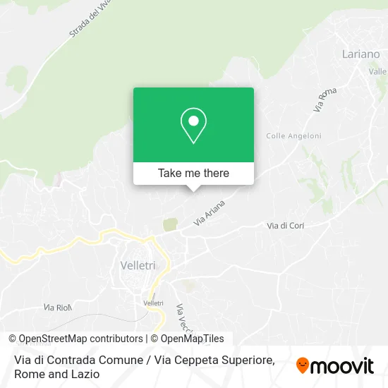 Contrada Comune Street / Ceppeta Superiore Street map