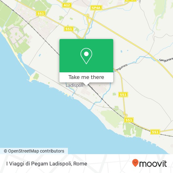 I Viaggi di Pegam Ladispoli map