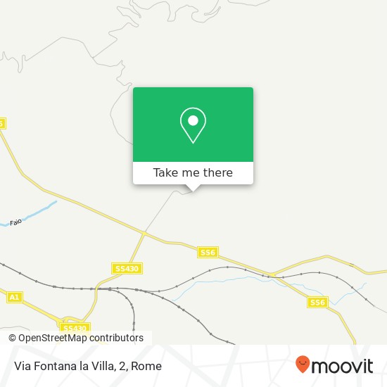 Via Fontana la Villa, 2 map