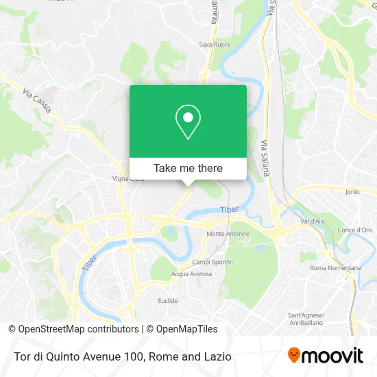 Tor di Quinto Avenue 100 map
