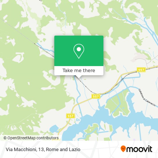Via Macchioni, 13 map