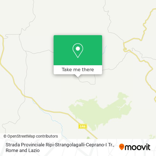 Strada Provinciale Ripi-Strangolagalli-Ceprano-I Tr. map