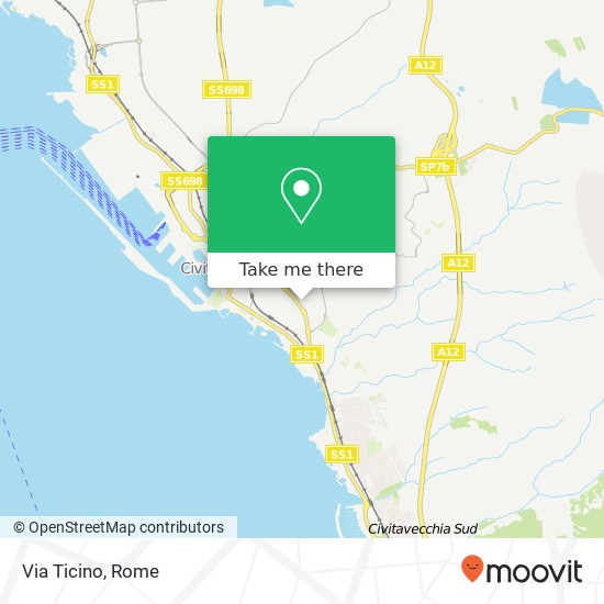 Via Ticino map