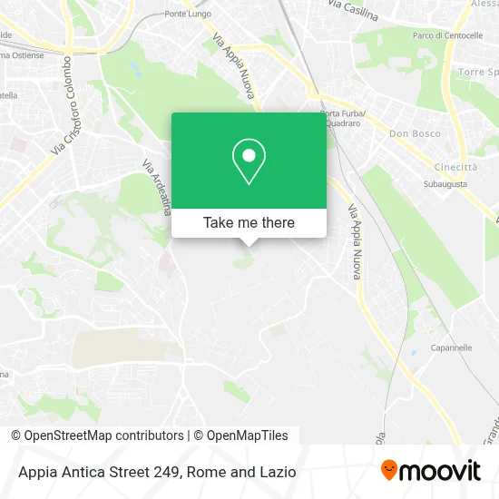 Appia Antica Street 249 map