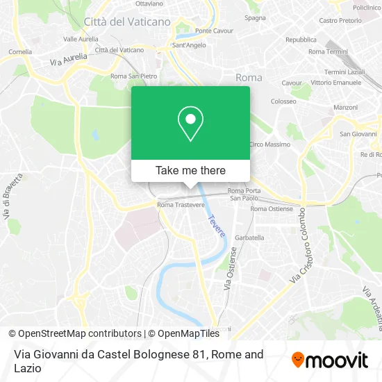 Giovanni da Castel Bolognese Street, 81 map