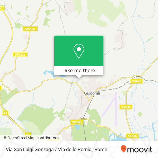 Via San Luigi Gonzaga / Via delle Pernici map