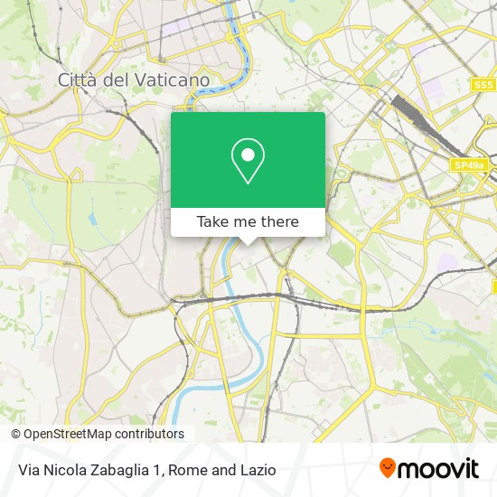 Via Nicola Zabaglia  1 map