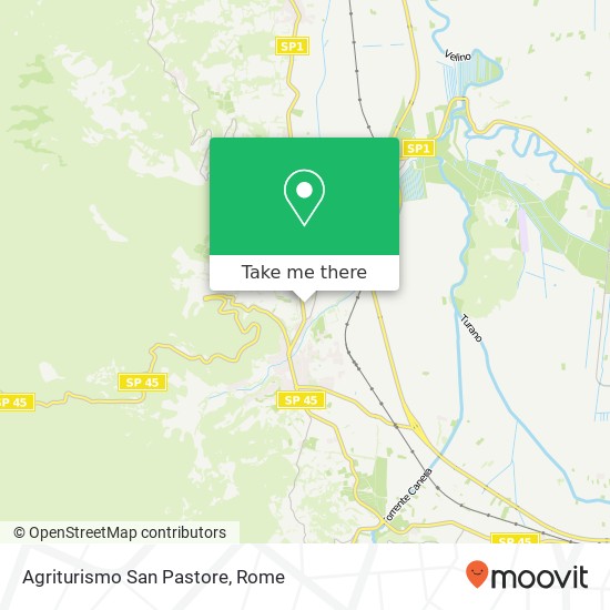 Agriturismo San Pastore map