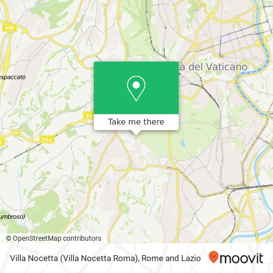 Villa Nocetta (Villa Nocetta Roma) map