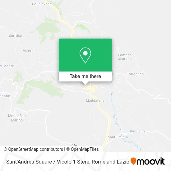 Sant'Andrea Square / Vicolo 1 Stere map