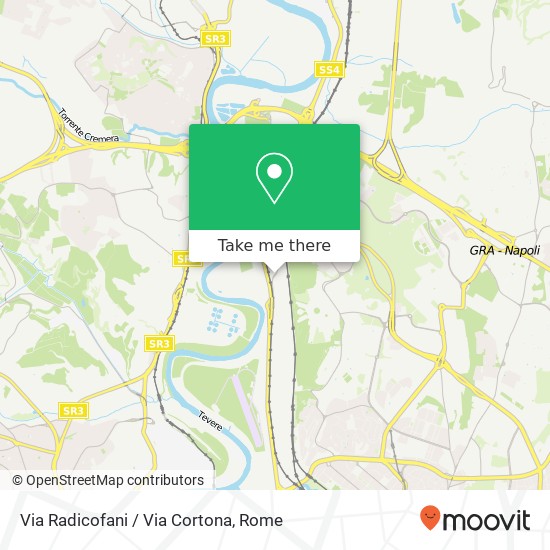 Via Radicofani / Via Cortona map