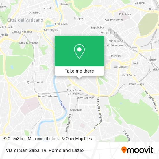 Via di San Saba 19 map