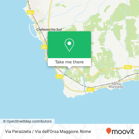 Via Perazzeta / Via dell'Orsa Maggiore map