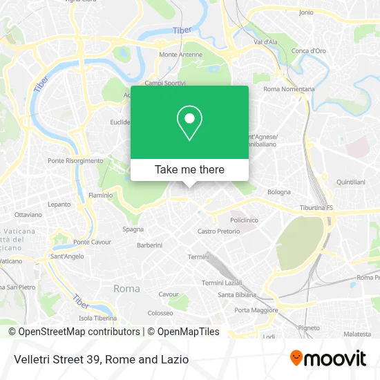 Velletri Street 39 map