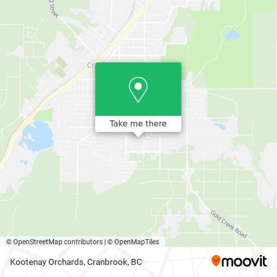 Kootenay Orchards map