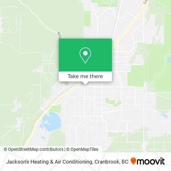 Jackson's Heating & Air Conditioning map