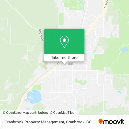 Cranbrook Property Management map
