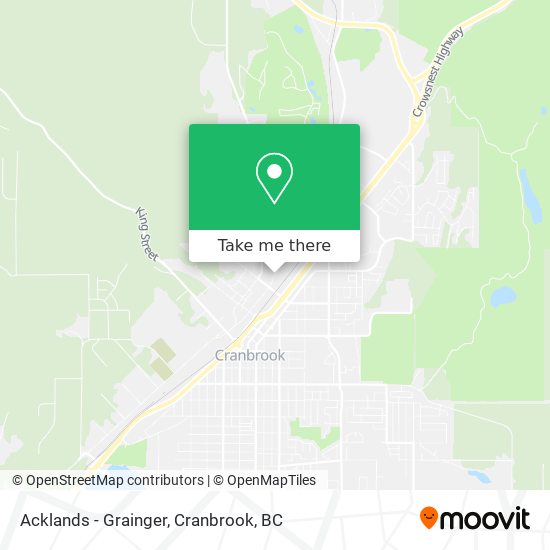 Acklands - Grainger map