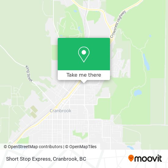Short Stop Express map