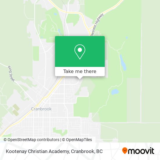 Kootenay Christian Academy map