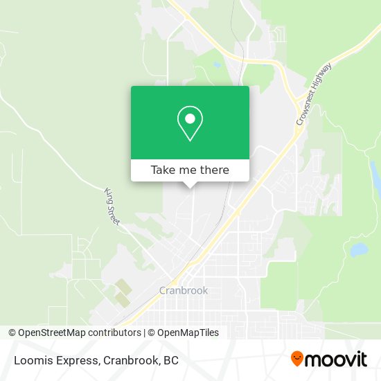 Loomis Express map