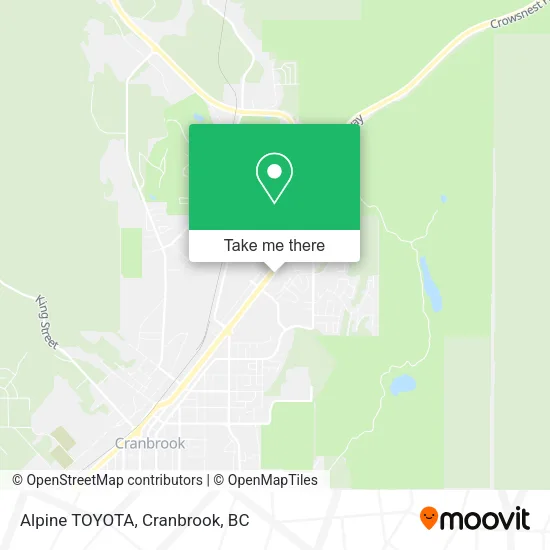 Alpine TOYOTA map
