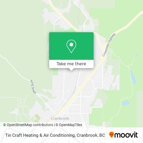 Tin Craft Heating & Air Conditioning map